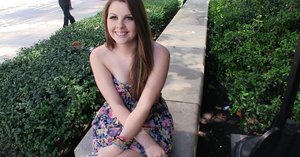 18 year old girl Emily Bender loses her virginity during sex on a leather sofa